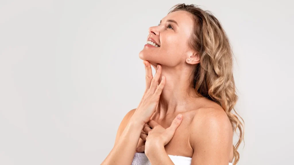 Neck and décolleté rejuvenation treatments in Timonium, Maryland