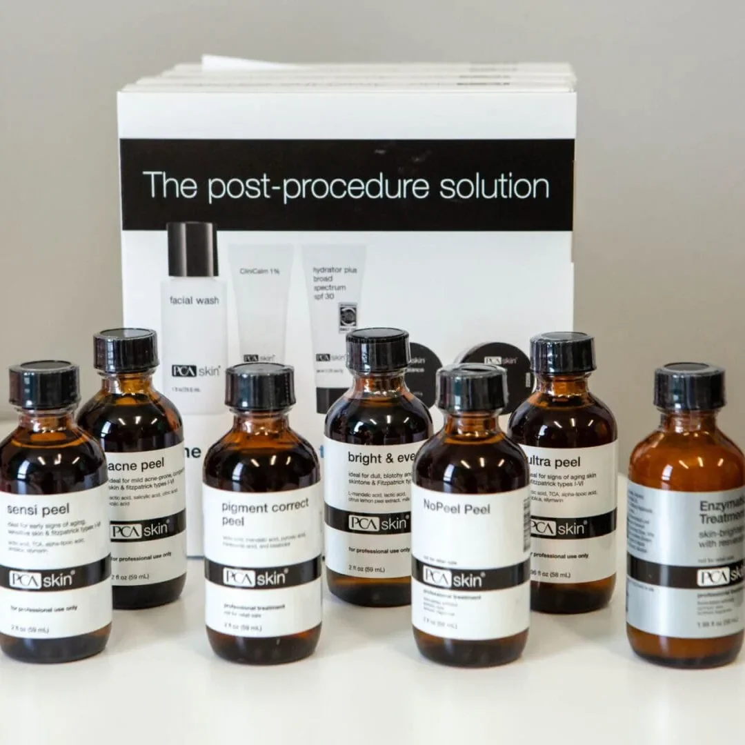 PCA Skin chemical peel products used for medical-grade skincare treatments near Parkville, Maryland.